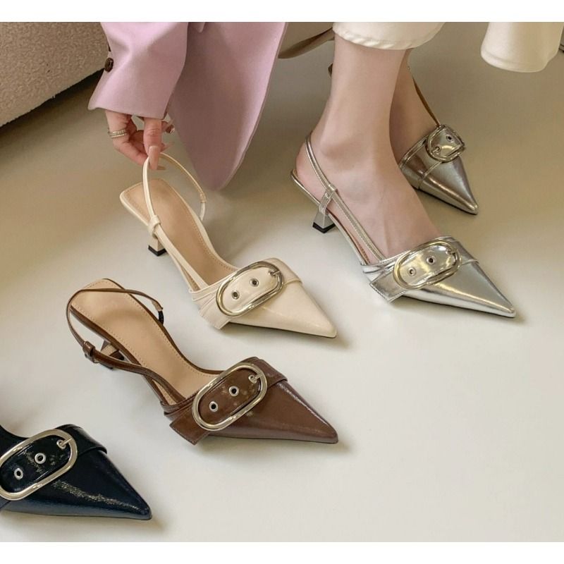 Patent Leather Pump - Sepatu Hak Tinggi Wanita Model Retro