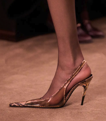 Women'S Shoes Paris - Sepatu hak tinggi stiletto transparan motif