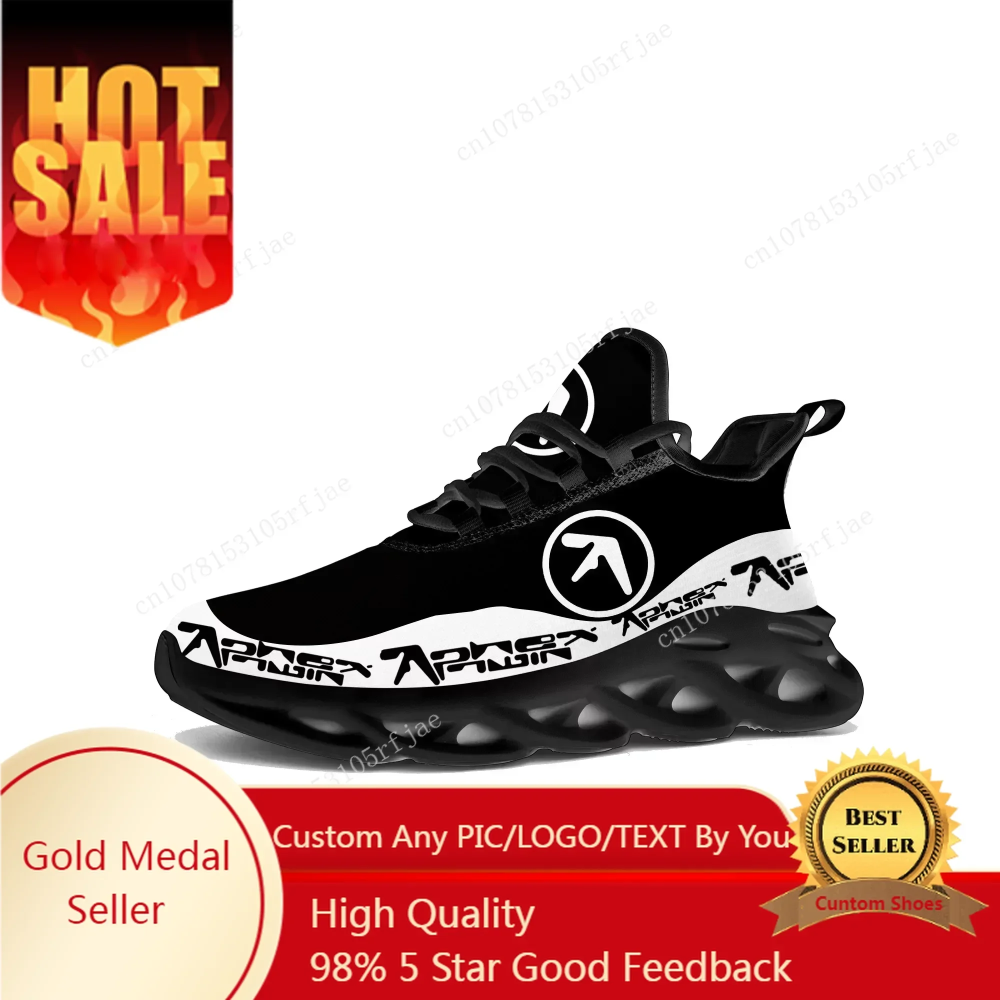 Mesh Sneaker Women - Aphex Twin Flats Sepatu Pria Wanita