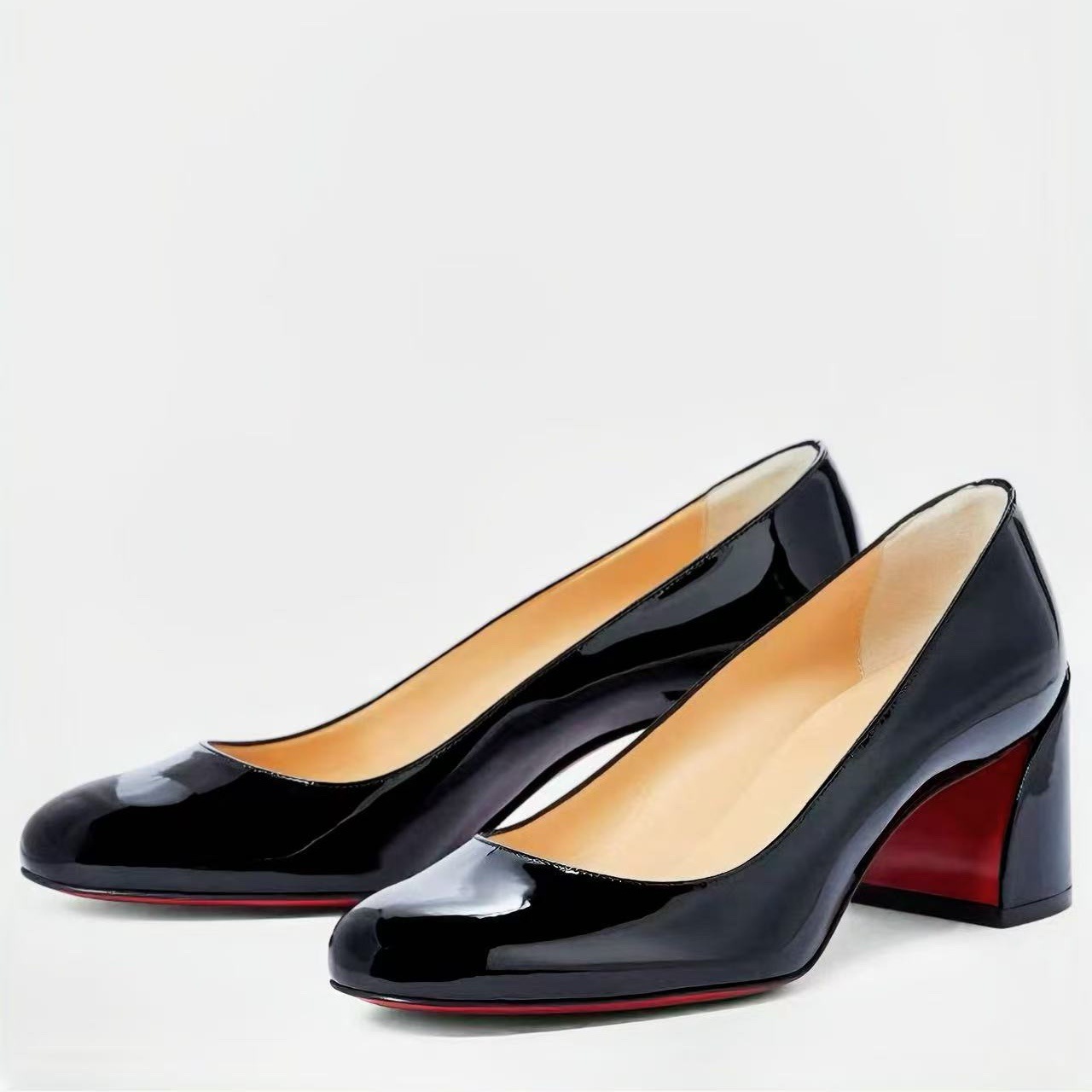 Patent Leather Pump - Sepatu Pumps Wanita Kulit Paten Ujung