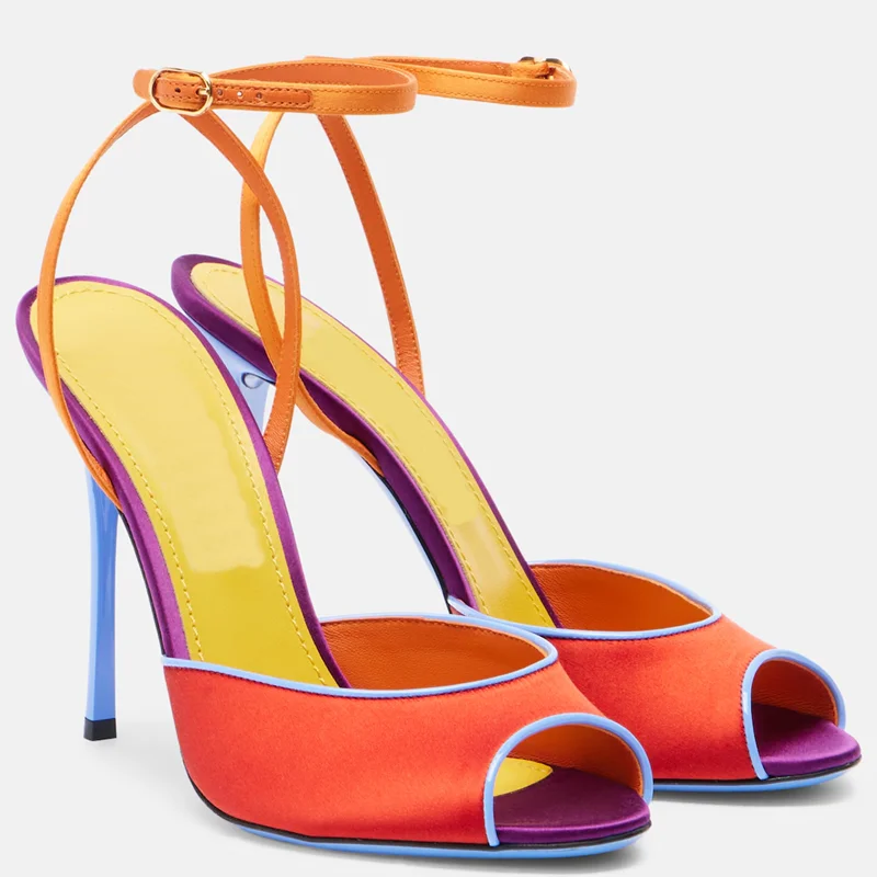 Sandal Peep Toe Warna Campuran - Women'S Shoes Peep Toe ulasan dan harga