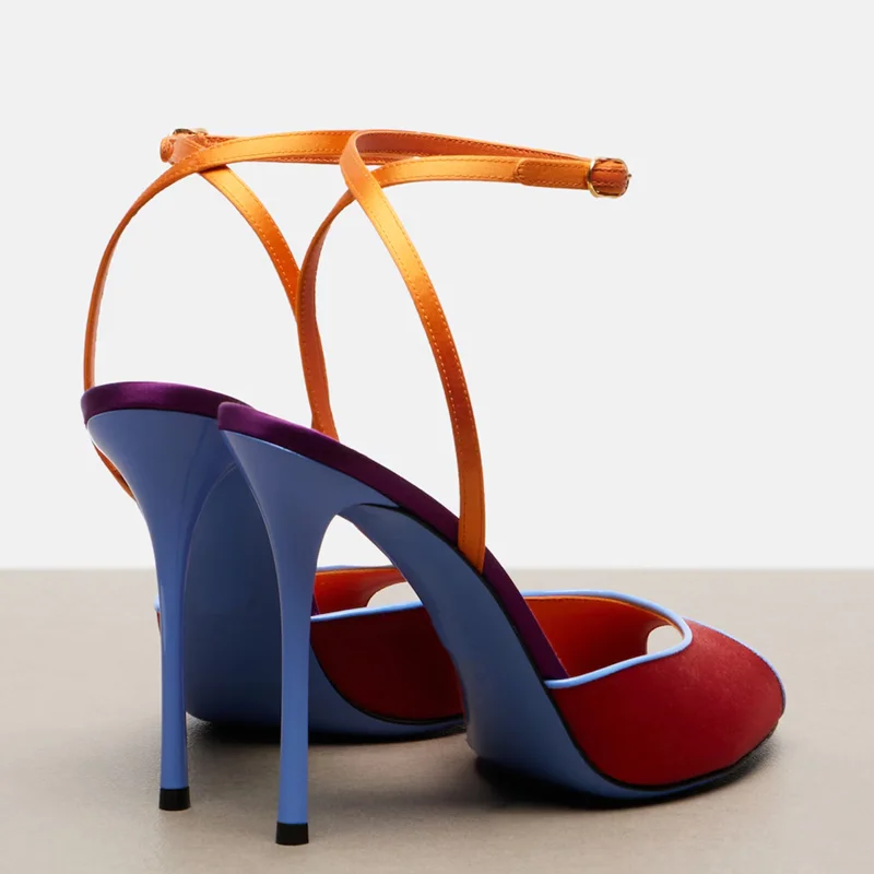 Sandal Peep Toe Warna Campuran - Women'S Shoes Peep Toe ulasan dan harga