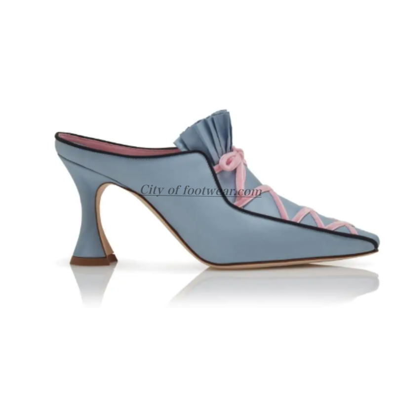 Sepatu hak tinggi sutra wanita - Women'S Shoes Navy Blue ulasan dan harga