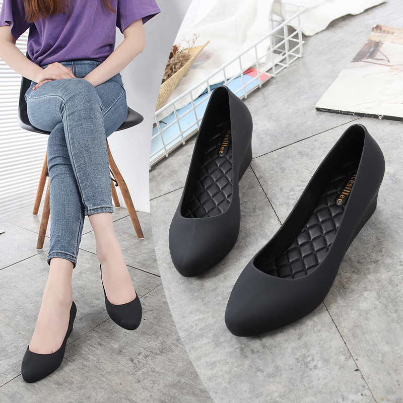 Resillee Sepatu Jelly Hak Wedg - Women'S Shoes Navy Blue ulasan dan harga