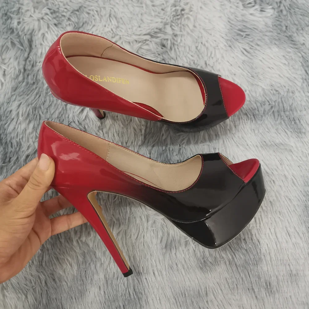 Sepatu Hak Tinggi Wanita Stile - Patent Leather Pump ulasan dan harga