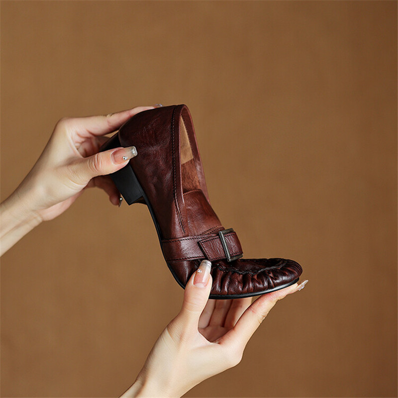 Sepatu ujung bulat berlipat mo - Women'S Shoes Popular ulasan dan harga