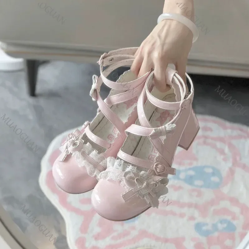 Sepatu Hak Tinggi Merah Lolita - Patent Leather Pump ulasan dan harga