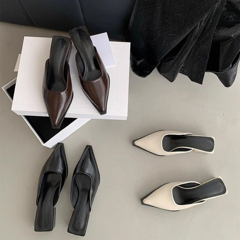 Sendal hak sedang baru, tertut - Women Shoes Sandals ulasan dan harga