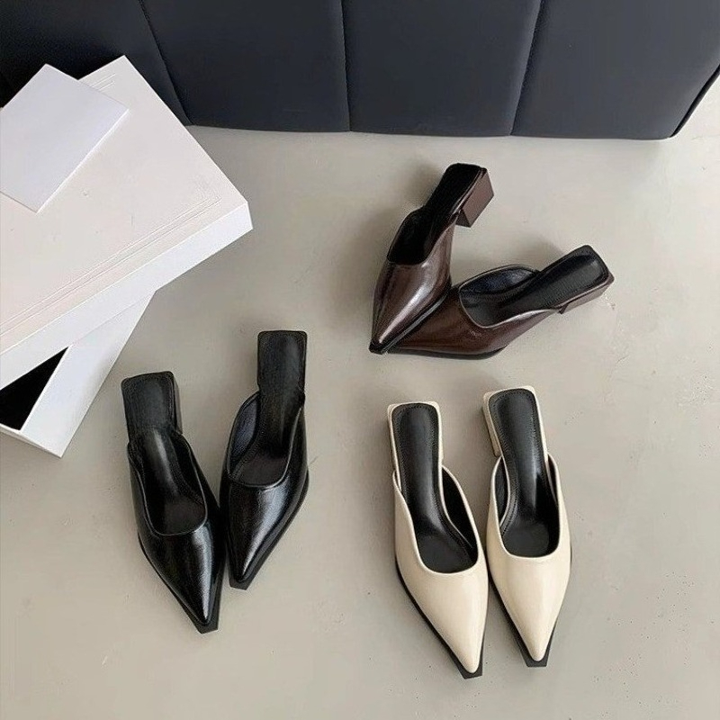 Sendal hak sedang baru, tertut - Women Shoes Sandals ulasan dan harga