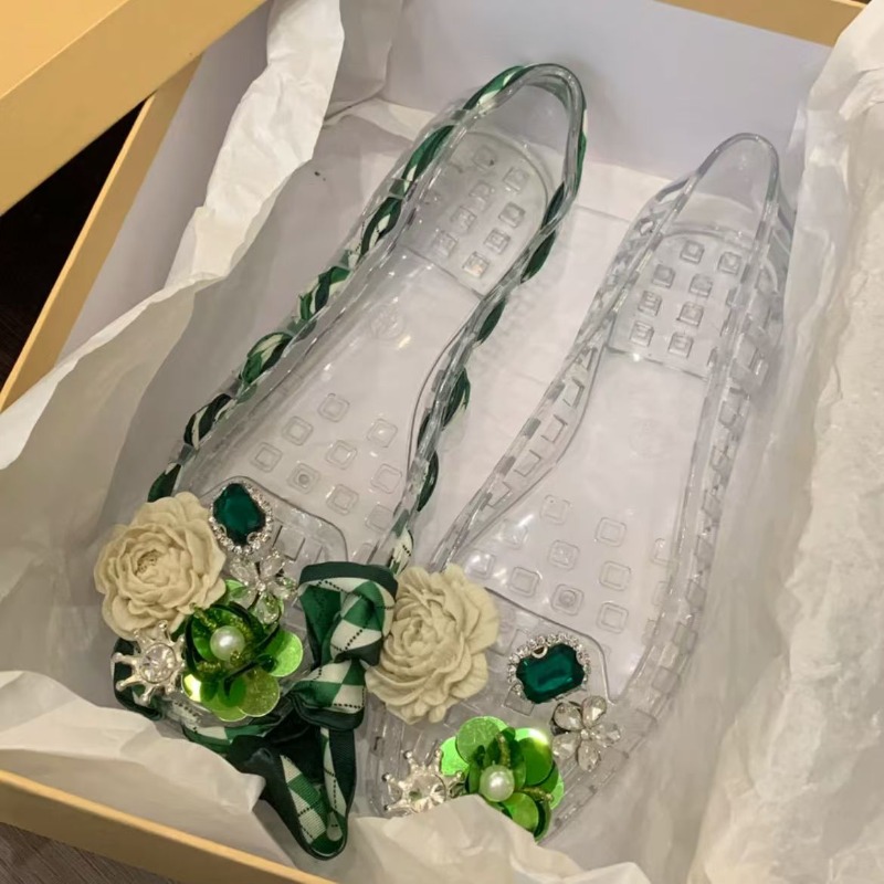 Sandal Ujung Terbuka Ujung Per - Women Shoes Sandals ulasan dan harga