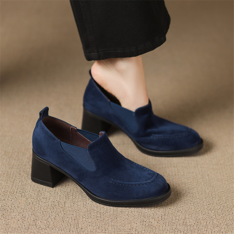 Sepatu Wanita Suede Domba Musi - Women'S Shoes Navy Blue ulasan dan harga