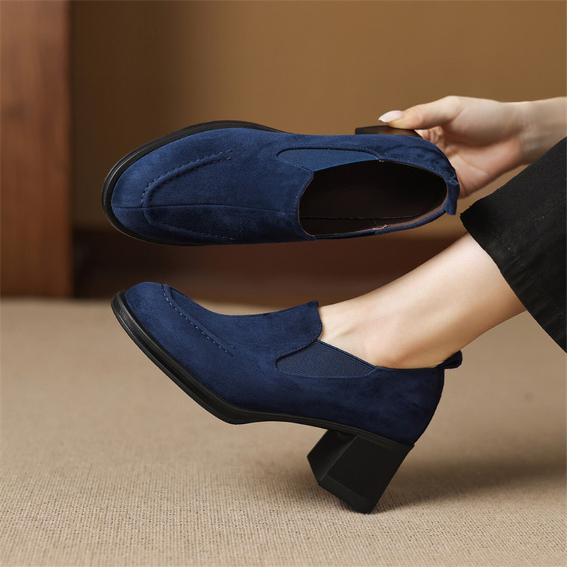 Sepatu Wanita Suede Domba Musi - Women'S Shoes Navy Blue ulasan dan harga