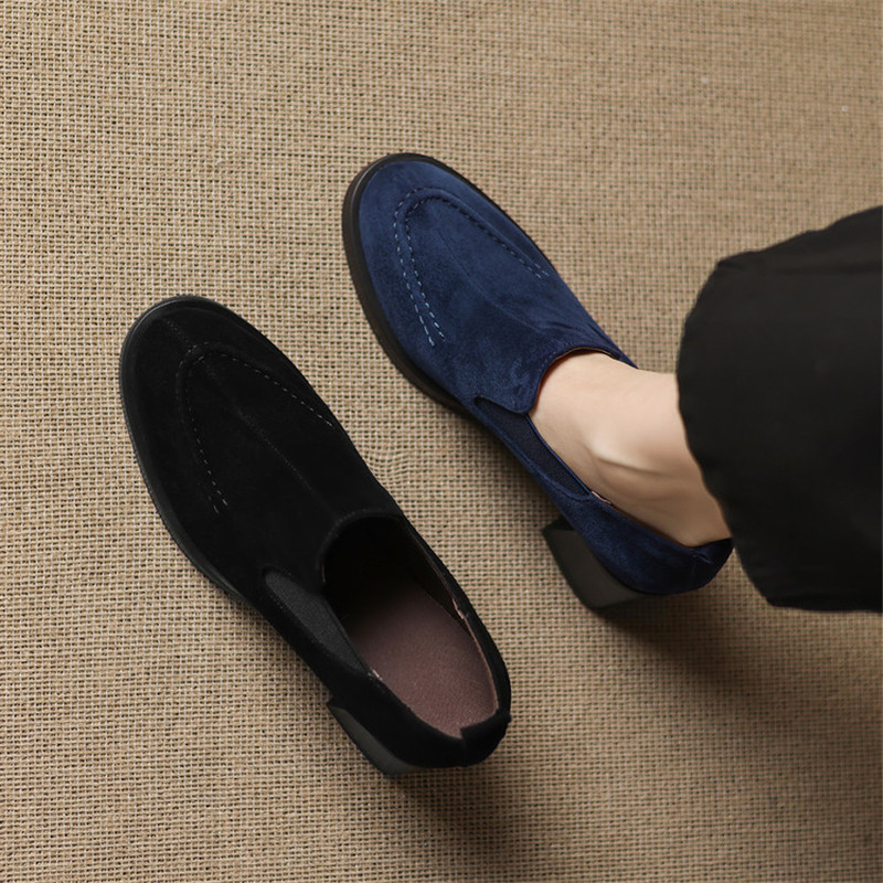 Sepatu Wanita Suede Domba Musi - Women'S Shoes Navy Blue ulasan dan harga
