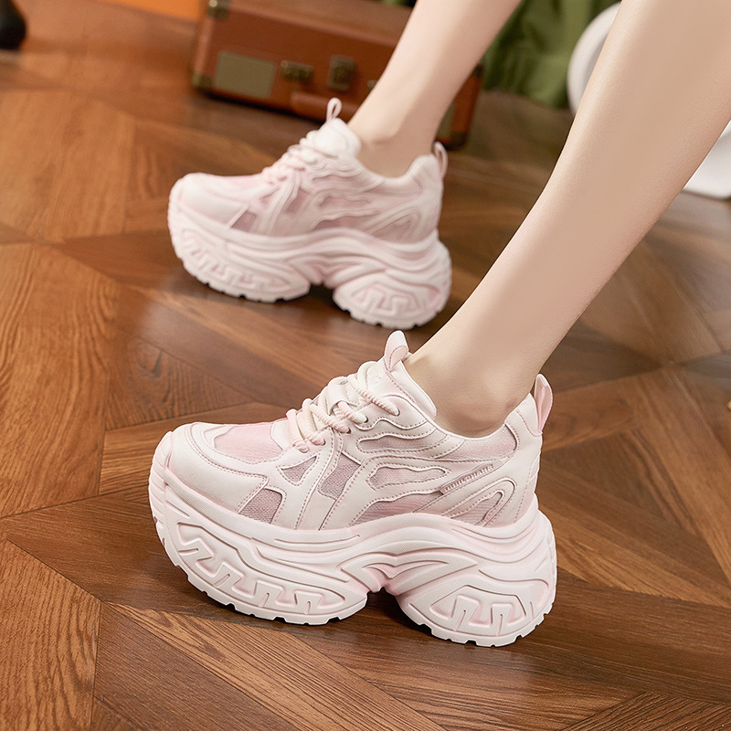 Sepatu Sneakers Platform Tebal - Mesh Sneaker Women ulasan dan harga