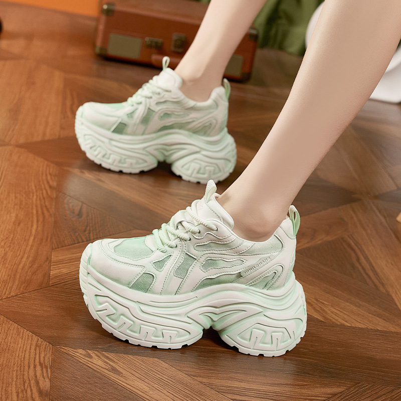 Sepatu Sneakers Platform Tebal - Mesh Sneaker Women ulasan dan harga